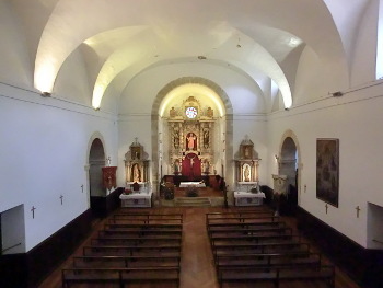 Interior de la iglesia de San Bizente